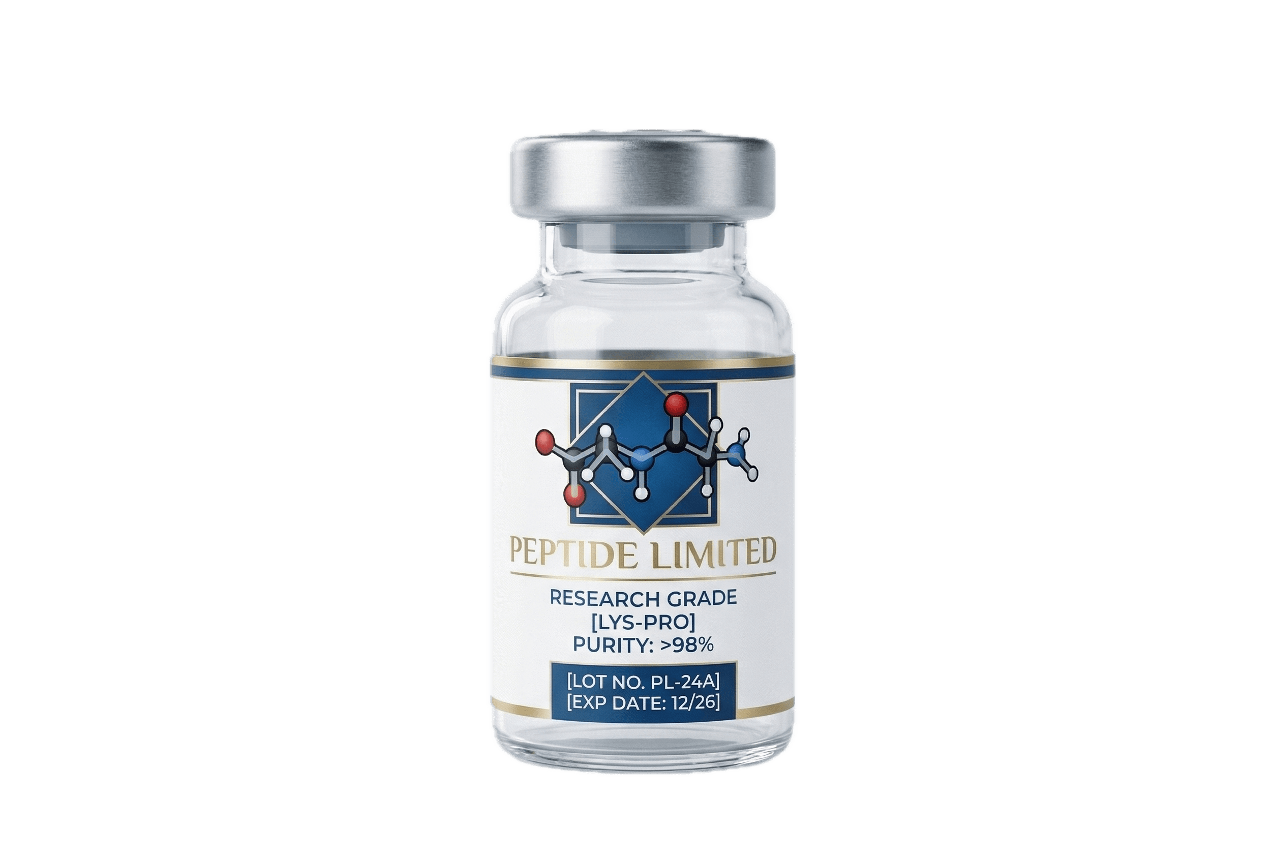 Lyophilized VIP (10mg) research peptide vial, verified purity